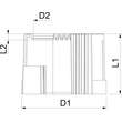 2044521 Obo 129 TB PG21 Rohrendtülle, teilbarPGPG21Polyethylenlichtgrau 7035 Produktbild Additional View 1 S