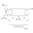 7111428 Obo RWEB 140 FS Reduzierwinkel/ Endabschlussfür Kabelrinne110x400Stahlb Produktbild Additional View 1 S