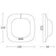 058470 Steinel PRAESENZMELDER IR QUATTRO HD KNX V3.1 Produktbild Additional View 1 S