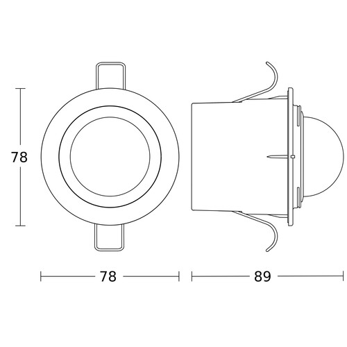 034733 Steinel Deckenbewegungsmelder 360 Grad IP54 UP Weiss Produktbild Additional View 1 L