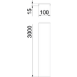 6001822 Obo DGRR 100 FT Deckel rastbarfür Gitterrinne100x3000Stahltauc Produktbild Additional View 1 S