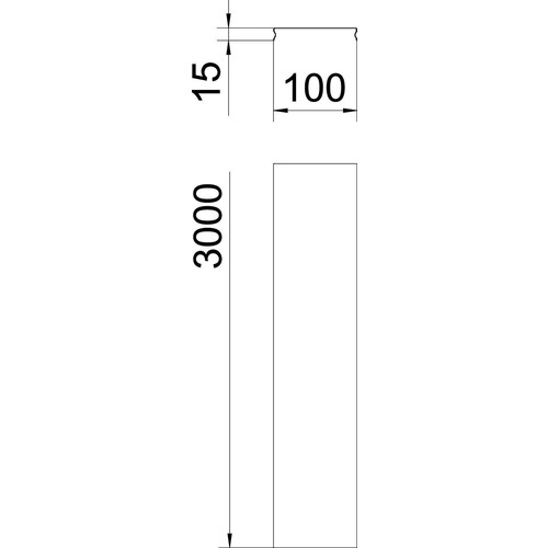 6001822 Obo DGRR 100 FT Deckel rastbarfür Gitterrinne100x3000Stahltauc Produktbild Additional View 1 L