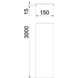 6001824 Obo DGRR 150 FT Deckel rastbarfür Gitterrinne150x3000Stahltauc Produktbild Additional View 1 S