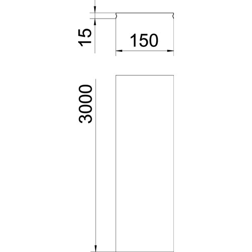 6001824 Obo DGRR 150 FT Deckel rastbarfür Gitterrinne150x3000Stahltauc Produktbild Additional View 1 L