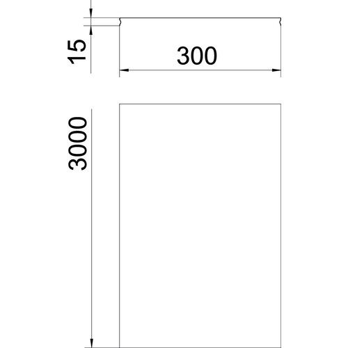 6001828 Obo DGRR 300 FT Deckel rastbarfür Gitterrinne300x3000Stahltauc Produktbild Additional View 1 L