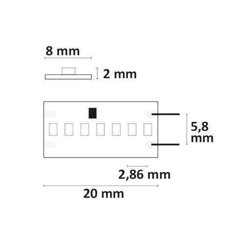 114724 Isoled LED CRI927 Linear 24V 22W IP20 5m ST8-Flexband Produktbild Additional View 2 L