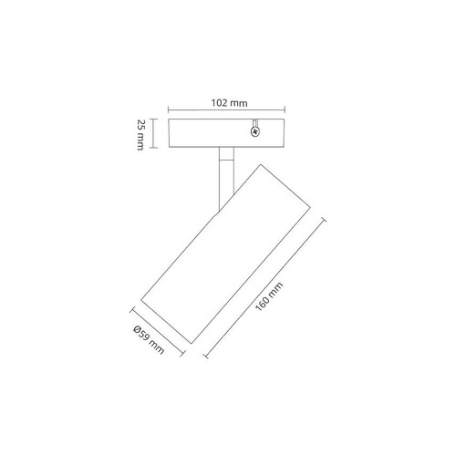 320684 SG Leuchten ZIP TUBE MINI PENDEL Frontring schwarz Ø59 Produktbild Additional View 1 L