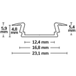 113179 Isoled LED Einbauprofil Produktbild Additional View 1 S