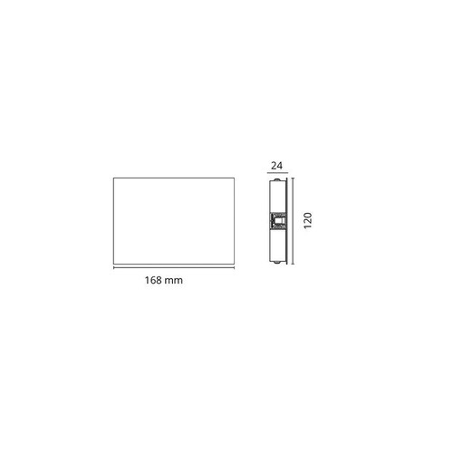 003053 SG Leuchten ZIP 230V Deckenanschluss Box, gebürsteter Stahl Produktbild Additional View 1 L