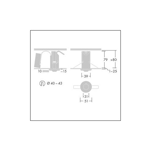 96629566 Thorn VOYAGER FIT MRC E3 NM LED-Notlichtleuchte Produktbild Additional View 1 L