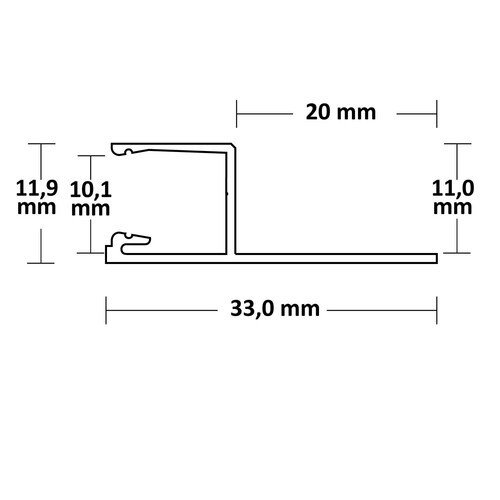 FIAI Isoled LED Fliesenprofil Produktbild Additional View 1 L