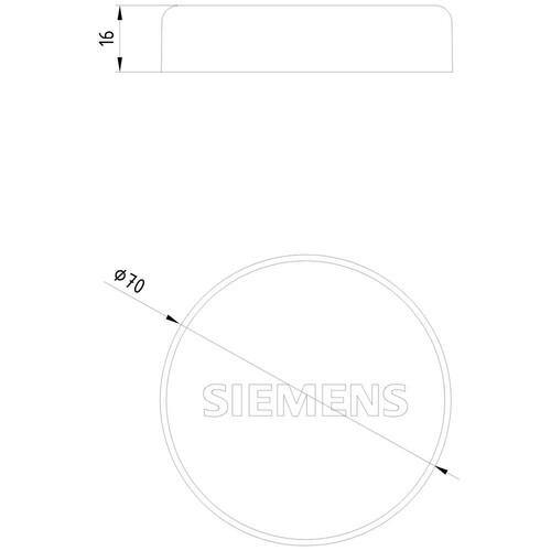 8WD44080XA Siemens Signalsäule, Ersatzdeckel für 8WD44 Produktbild Additional View 1 L