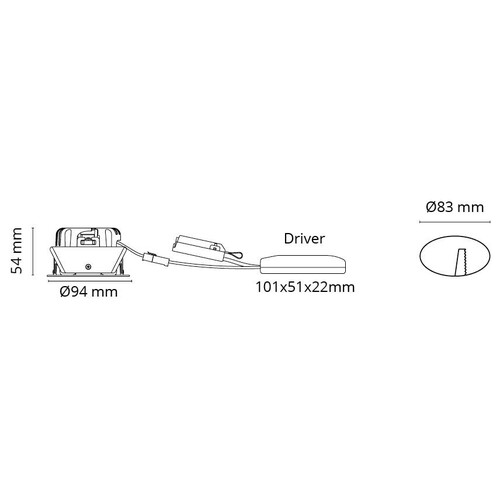 902623 SG Leuchten JUNISTAR LUX ISOSAFE BLADE weiß 7W LED 3000K Produktbild Additional View 1 L