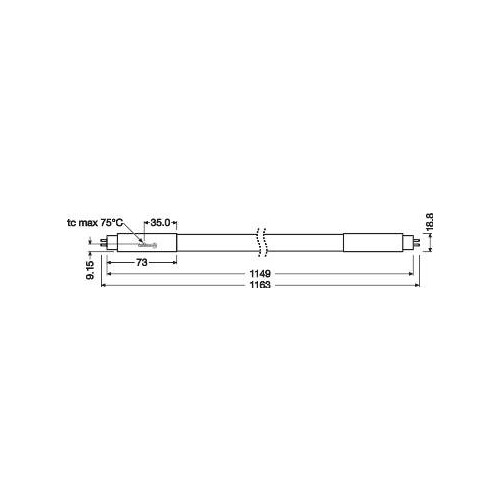 4058075543409 OSRAM SubstiTube ST5HO54-1.2M 26W/840 220-240V AC G5 Produktbild Additional View 2 L