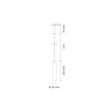 320628 SG Leuchten ZIP TUBE PENDEL MICRO 7W LED 2700K, schwarz Produktbild Additional View 1 S