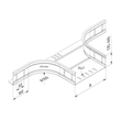 11954 Trayco CT110 BR 400 PG H=110mm, W=400mm, pre galvanised Kabelrinne Abzw Produktbild