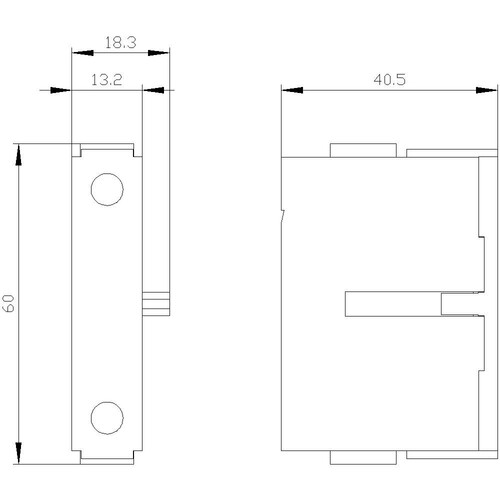 3LD93400C Siemens N Schaltkontakt voreilend, Bodeneinbau, Zubehör für Las Produktbild Additional View 1 L