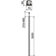 6290087 Obo ISSRM45EL Installationssäule Boden/Decke 3000x70x59 Aluminium eloxie Produktbild Additional View 1 S