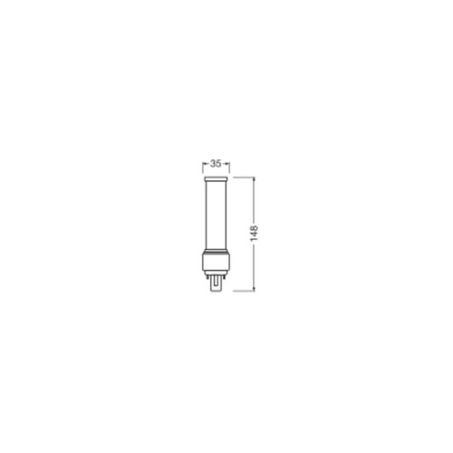 4058075558328 Osram DULUX D18LED 7W/830 230V EMG 24D-2 FS1 Produktbild Additional View 2 L