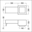 60800821 Zumtobel PANOS INF/EVO Q140 CASTING SURROUND Betoneingießgehäuse fü Produktbild Additional View 1 S