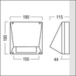 42934219 Zumtobel RESCLITE PROtect MSW ANT E3D H WH IP65 Sicherheitsleuchte Produktbild Additional View 1 S