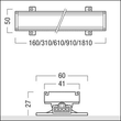 21013727 Zumtobel LINELIGHT 600 827 65 L910 SR LED-Lichtlinie Produktbild Additional View 1 S