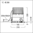 60816727 Zumtobel PANOS INF R200 85W LED930 LDO FL FAL WH LED Decken-Einbaul Produktbild Additional View 1 S