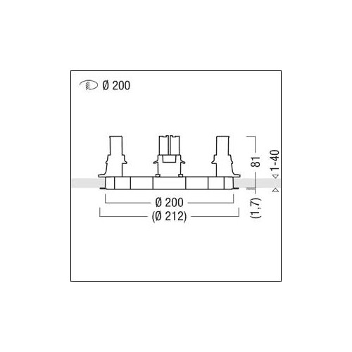 60800775 Zumtobel PANOS INF E200 PLANARRING KST Planarring Produktbild Additional View 1 L