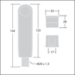 96601988 Thorn SWITCHLITE SLD BATTEN Passiver Infrarotsensor Produktbild Additional View 1 S