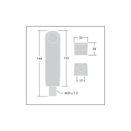 96601988 Thorn SWITCHLITE SLD BATTEN Passiver Infrarotsensor Produktbild Additional View 1 L