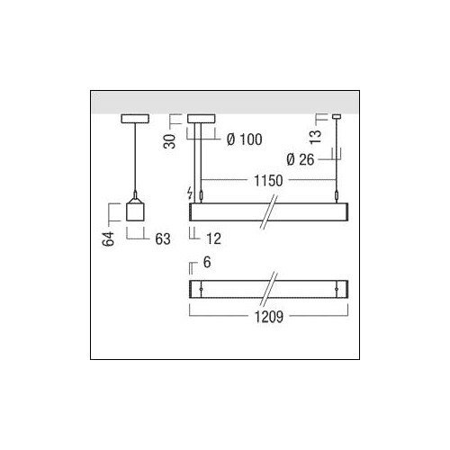 42184417 Zumtobel LINCOR DI D 5000 830 L12 LDE ASQ1 SR Pendelleuchte LED Produktbild Additional View 1 L