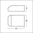 22185326 Zumtobel LM SxED Schalt , Schalt Dim/ Wechsel Eingang 4x Produktbild Additional View 1 S