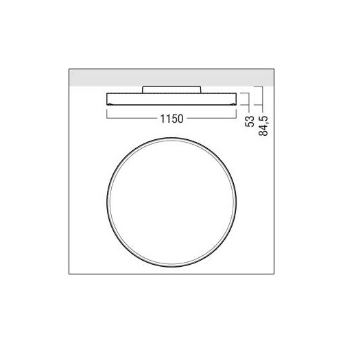 42184849 Zumtobel ONDA2 P D1150 LED14000 830 LDE WH Rundleuchte Produktbild Additional View 1 L