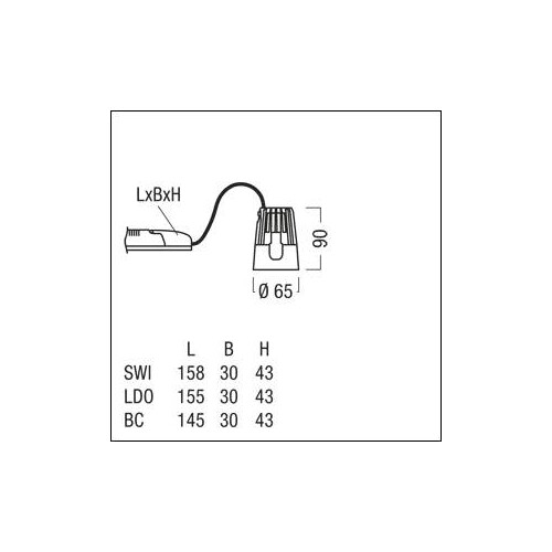60210959 Zumtobel DIAMO MD 1300 930 SWI VFL DWH WH LED-Lichtmodul Produktbild Additional View 1 L