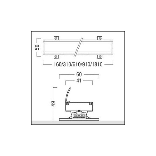 21013726 Zumtobel LINELIGHT 600 827 65 L910 SR CWL LED-Lichtlinie Produktbild Additional View 1 L