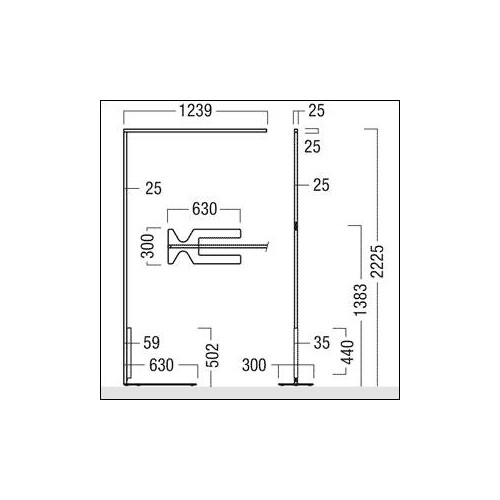 42185548 Zumtobel LINETIK S D/I LED8000 840 LST WH SR2 FX Stehleuchte Produktbild Additional View 1 L