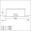 42185488 Zumtobel MIRL LED4800 840 M625L15x200 LDE LED-Deckeneinbauleuchte Produktbild Additional View 1 S