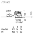 60817943 Zumtobel P INF Q100L LED1600 930 LDO AL WH LED Decken-Einbauleuchte Produktbild Additional View 1 S