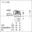 60818017 Zumtobel P INF Q100WW LED1300 930 LDO AL WH LED Decken-Einbauleuchte Produktbild Additional View 1 S