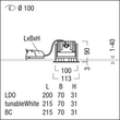 60818005 Zumtobel P INF R100WW LED1300 930 LDO AL WH LED Decken-Einbauleuchte Produktbild Additional View 1 S