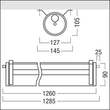 42186472 Zumtobel TUBILUX 4100 840 PM L1285 E3 TW Rohrleuchte mit Durchgangsv Produktbild Additional View 1 S