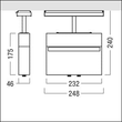 42185962 Zumtobel CROSSIGN 110 P TEC GP E3D ERI WH Sicherheitszeichenleuchte Produktbild Additional View 1 S