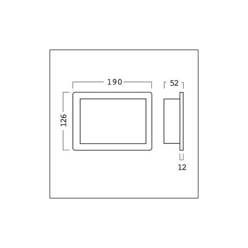 28000262 Zumtobel LITECOM Touchpanel TCI Touch Panel Wandeinbau, Unterputz Produktbild Additional View 1 L