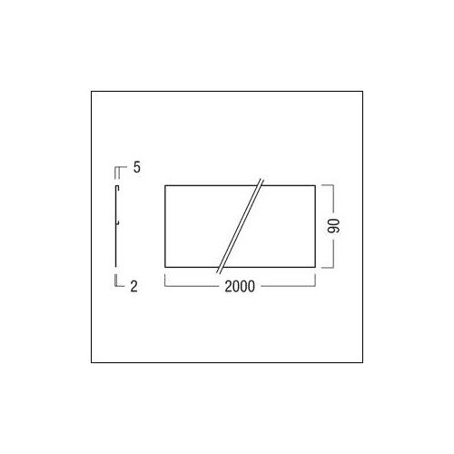 60211021 Zumtobel SUI 3PH/L3+DALI TRACK PROF U 2X2M WH U-Kaschierungsprofil Produktbild Additional View 1 L