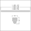 96631545 Thorn POPPACK LED 4500 840 HFI E3 L1200 LED-Anbauleuchte Produktbild Additional View 1 S