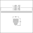 96631567 Thorn POPPACK LED 6500 840 HF E3 L1800 LED-Anbauleuchte Produktbild Additional View 1 S