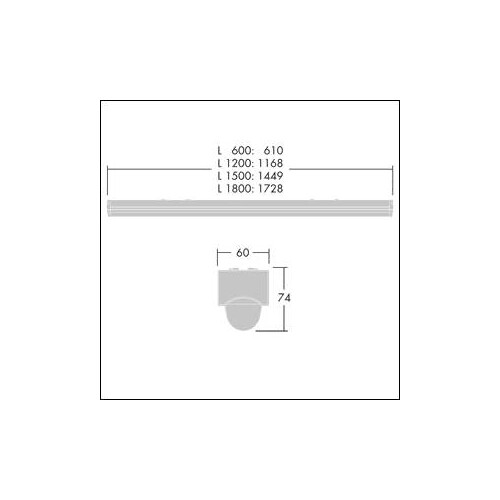 96631567 Thorn POPPACK LED 6500 840 HF E3 L1800 LED-Anbauleuchte Produktbild Additional View 1 L