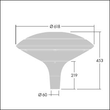 96668656 Thorn PLD D 18L105 740 R/S BPS T60 CL1 GY LED Amenity Leuchtengehäuse Produktbild Additional View 1 S