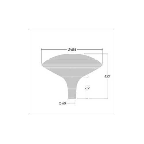 96668656 Thorn PLD D 18L105 740 R/S BPS T60 CL1 GY LED Amenity Leuchtengehäuse Produktbild Additional View 1 L