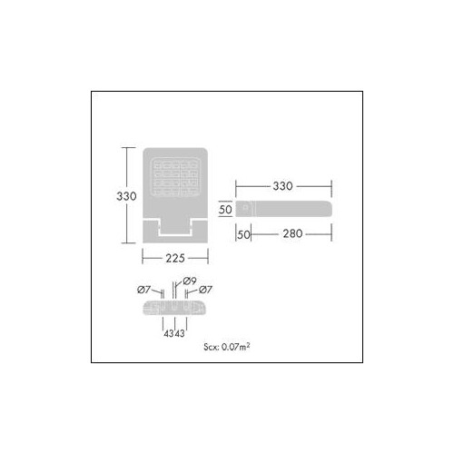 96633544 Thorn OLSYS1 12L70 730 CL1 AREA A/S LED-Allzweckflutlicht Produktbild Additional View 1 L